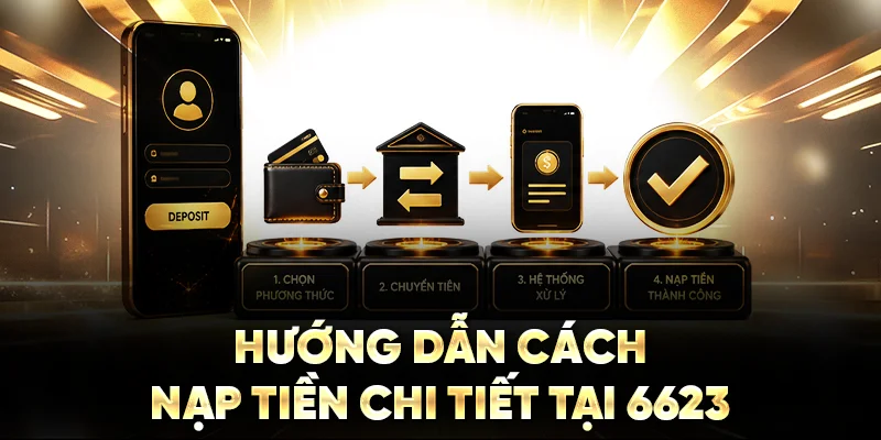 Hướng dẫn cách nạp tiền chi tiết tại 6623