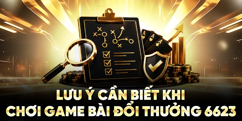 Lưu ý cần biết khi chơi game bài đổi thưởng 6623