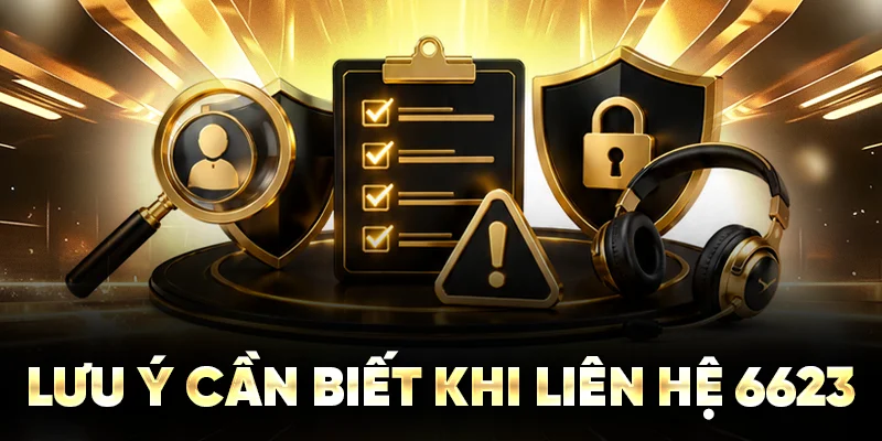 Lưu ý cần biết khi liên hệ 6623
